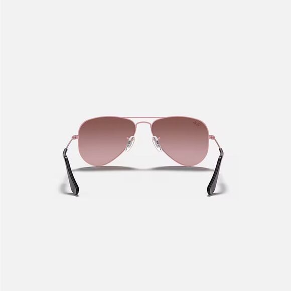 Kids Ray Ban aviator sunglasses pink - Picture 4 of 7